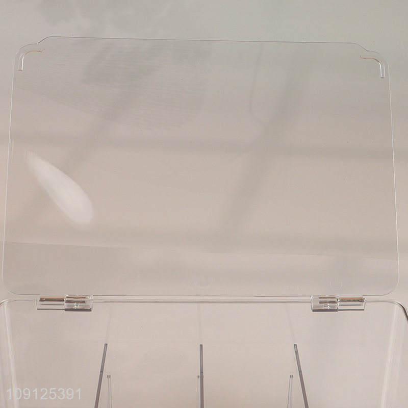 Good Quality Divided Plastic Storage Bin Medicin Storage Box with Lid