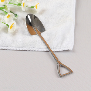 Promotional Shovel Shape Stainless Steel Spoon Dessert Spoon Fruit Spoon