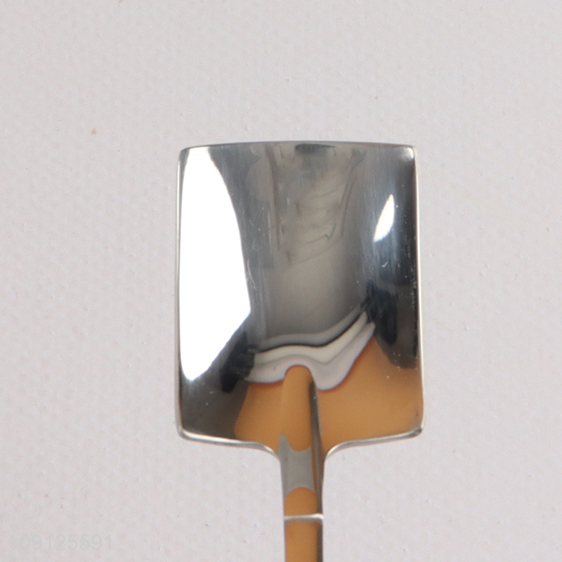 Wholesale Shovel Shape Stainless Steel Spoon Dessert Spoon Ice Cream Spoon