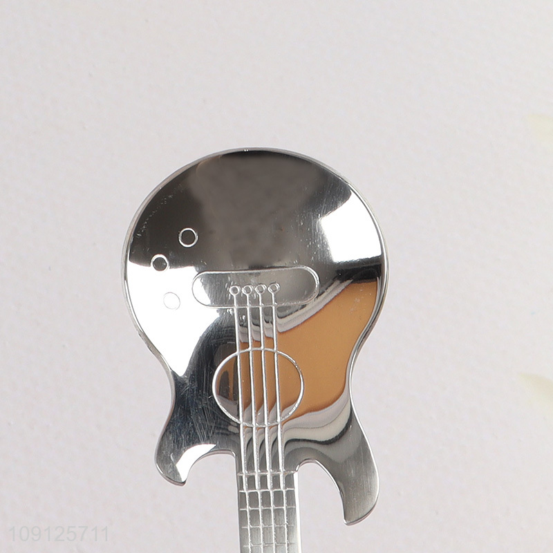 Hot Sale Stainless Steel Guitar Dessert Spoon Coffee Spoon Tea Spoon