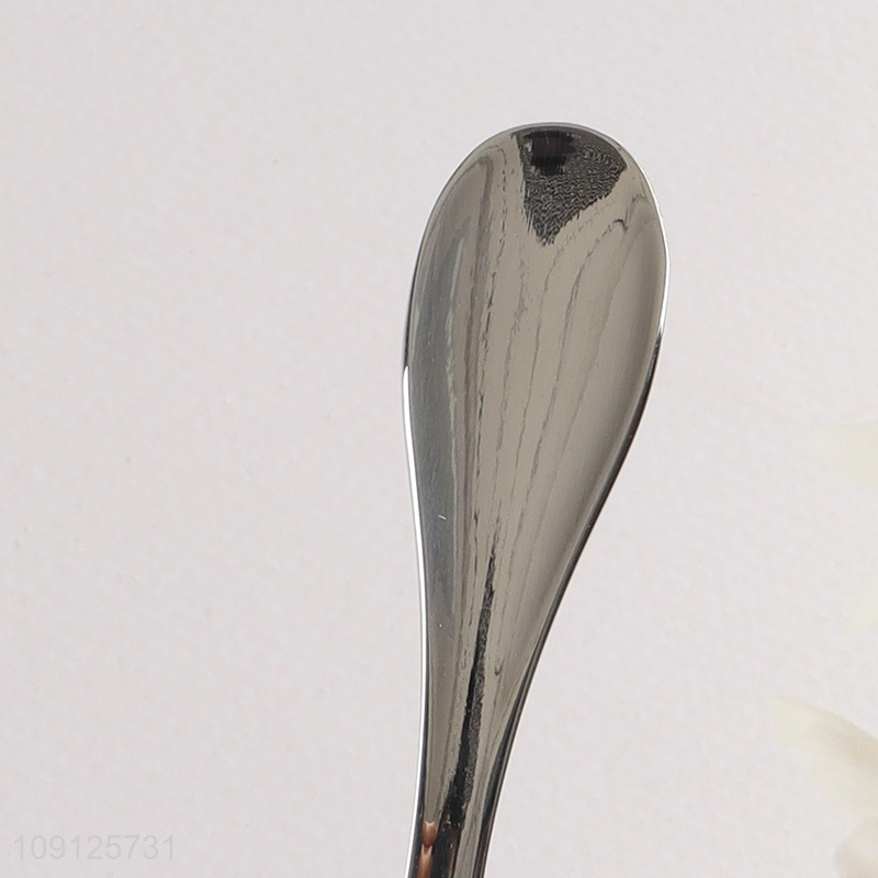 Good Quality Stainless Steel Short Handle Spoon Round Dessert Spoon