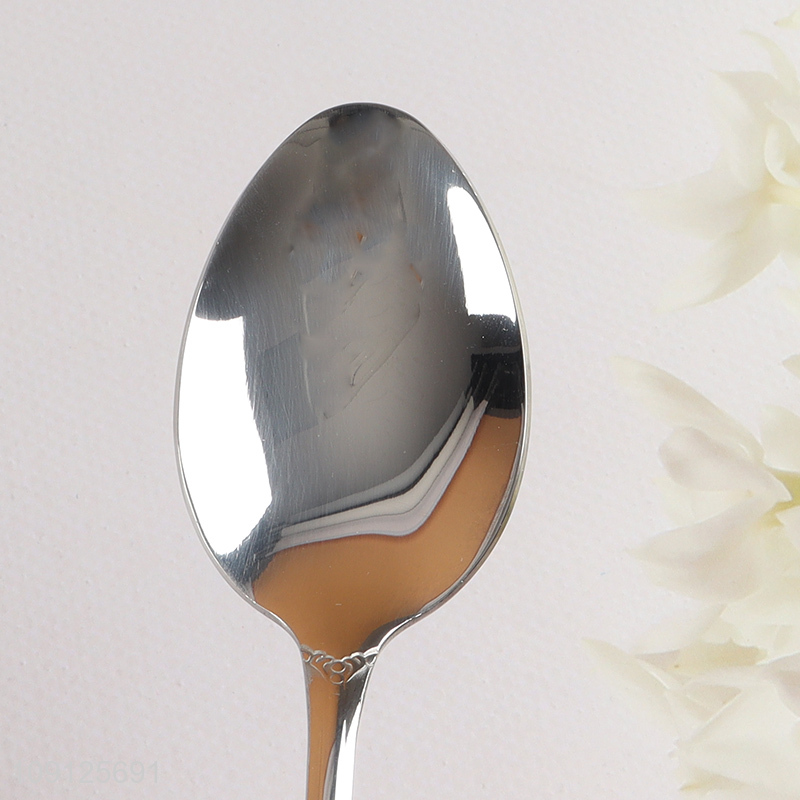 Online Wholesale Luxury Stainless Steel Dinner Spoon for Parties Weddings