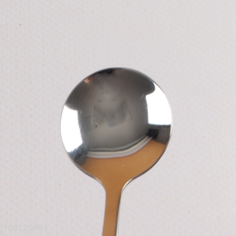 Promotional Stainless Steel Table Spoon Metal Dinner Spoon with Long Handle