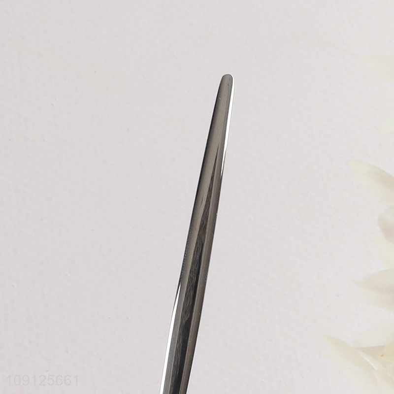 Promotional Stainless Steel Table Spoon Metal Dinner Spoon with Long Handle