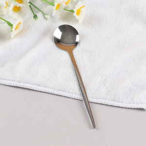 Promotional Stainless Steel Table Spoon Metal Dinner Spoon with Long Handle