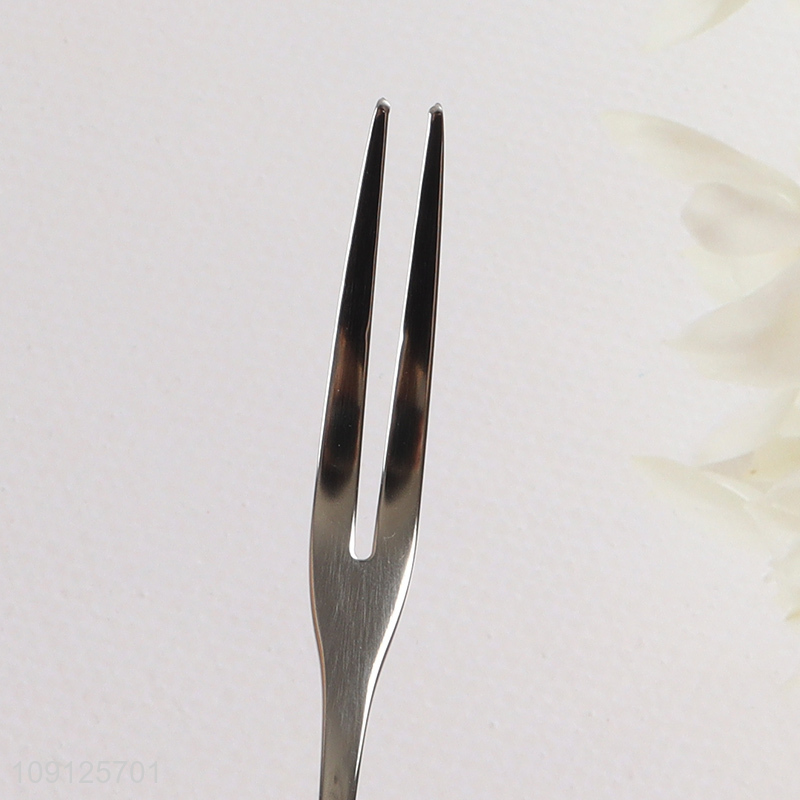 China Imports Stainless Steel Fruit Fork Appetizer Cocktail Fruit Fork