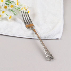 Factory Suppy Hammered Dinner Fork Stainless Steel Hammered Table Fork