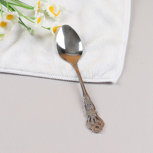 High Quality Luxury Stainless Steel Metal Dinner Spoon for Weddings