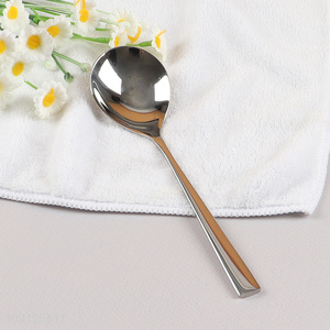 High Quality Stainless Steel Dinner Spoon Metal Table Spoon with Long Handle