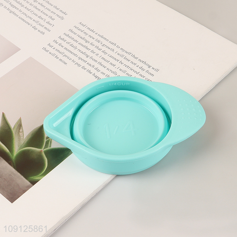Good Quality 4PCS Collapsible Silicone Measuring Cups for Cooking Baking