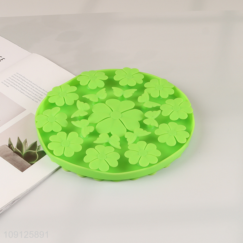 New Product Dog Slow Feeder Silicone Lick Mat with Suction Cups for Cats