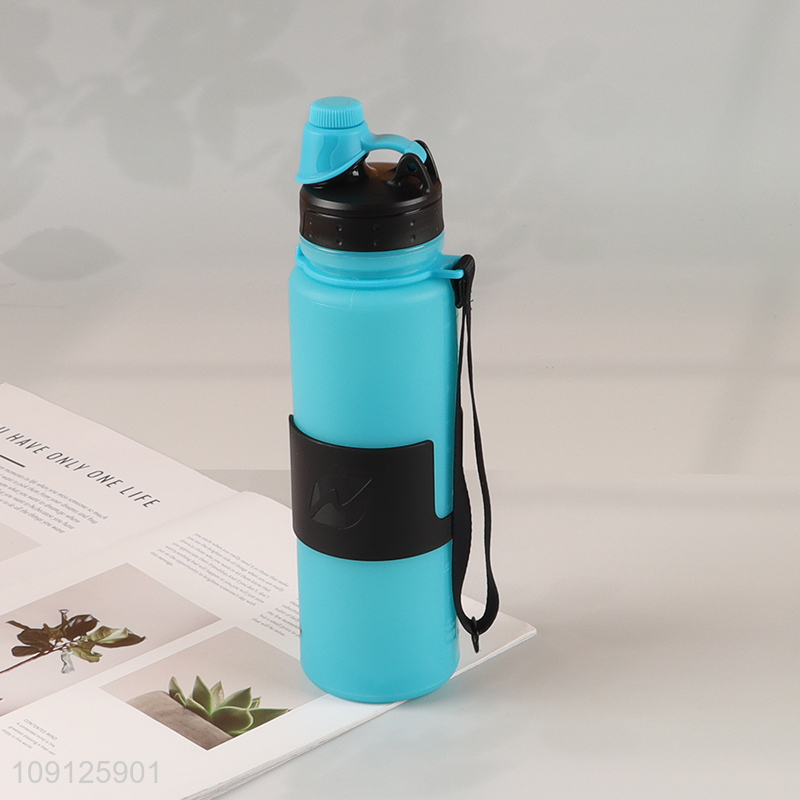 High Quality 650ml Collapsible Water Bottle Silicone Travel Water Bottle