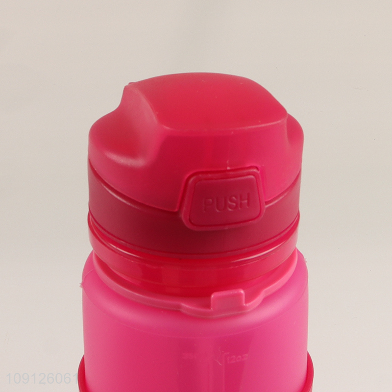 New Product Collapsible Silicone Water Bottle for Travel Hiking Camping
