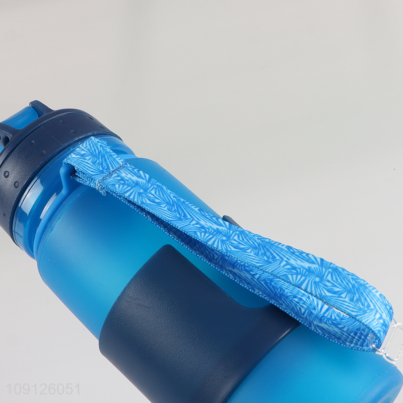 Hot Sale Collapsible Water Bottle Foldable BPA Free Silicone Water Bottle