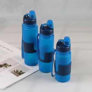 Hot Sale Collapsible Water Bottle Foldable BPA Free Silicone Water Bottle