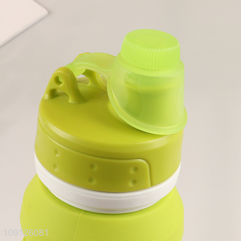 China Imports Collapsible BPA Free Silicone Water Bottle with Carabiner