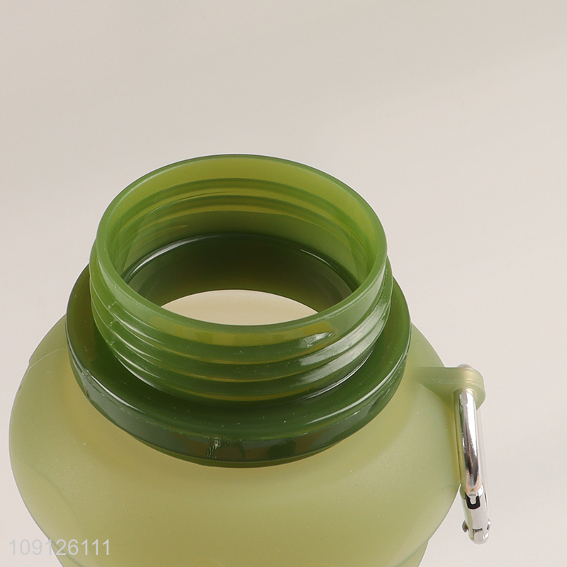New Arrival Portable Reusable Collapsible Silicone Water Bottle with Carabiner