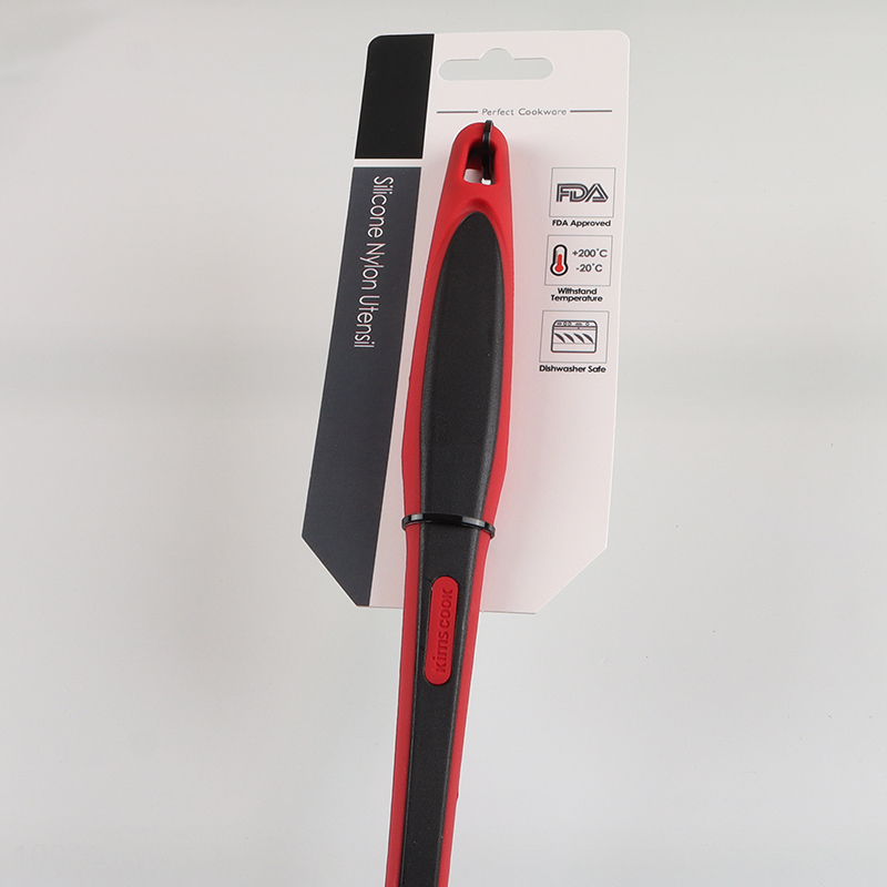 Factory Direct Sale Heat Resistant Silicone Slotted Spoon Kitchen Cooking Spoon