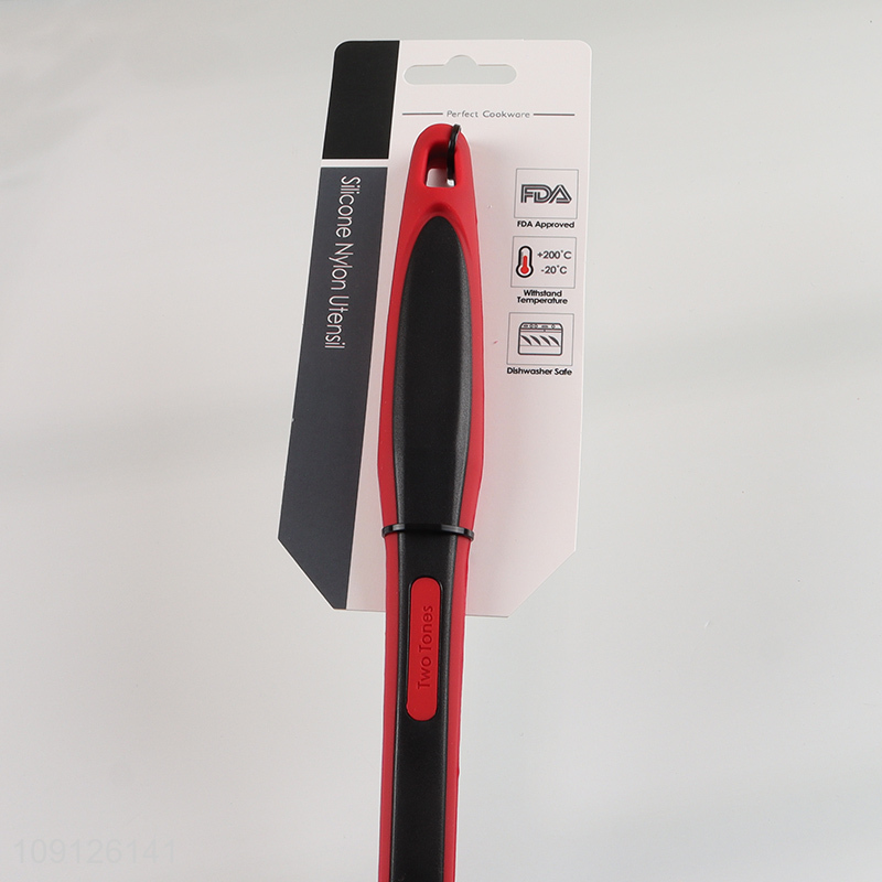 High Quality Heat Resistant Silicone Soup Spoon Kitchen Cooking Spoon Wholesale