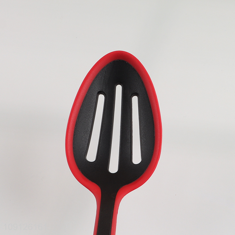 Factory Direct Sale Heat Resistant Silicone Slotted Spoon Kitchen Cooking Spoon