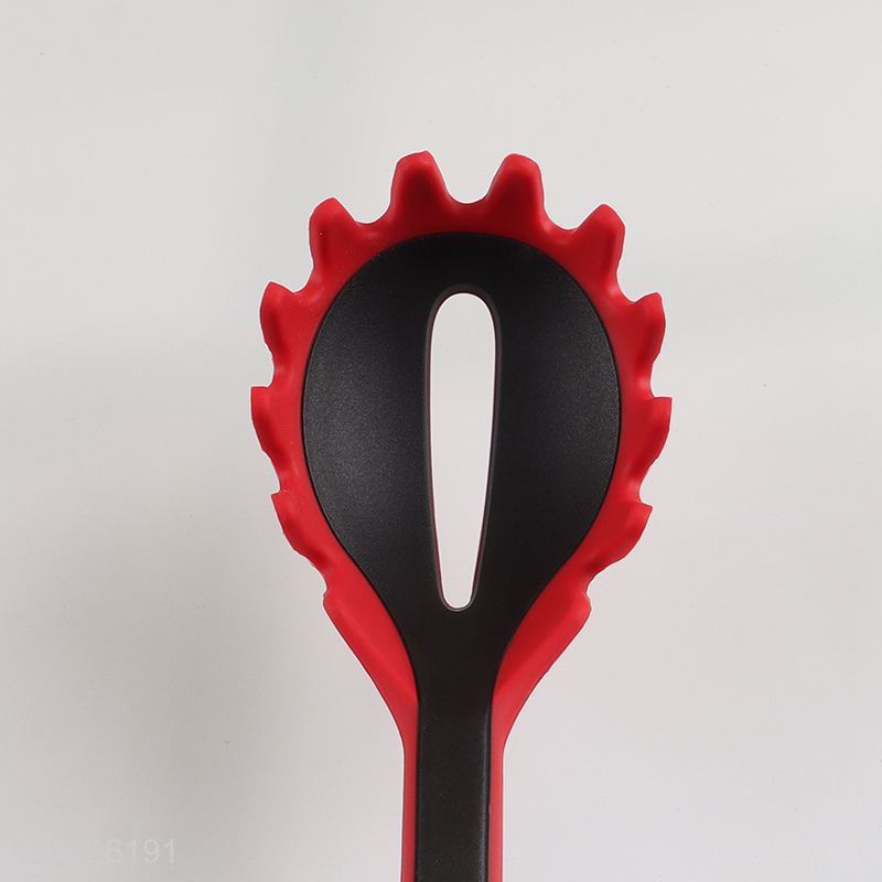 Online Wholesale Heat Resistant Silicone Pasta Fork Spaghetti Server Spoon