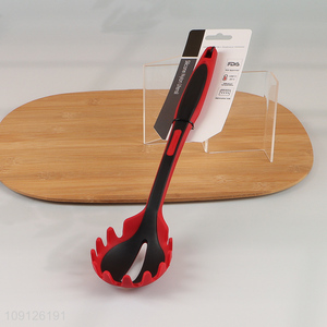 Online Wholesale Heat Resistant Silicone Pasta Fork Spaghetti Server Spoon