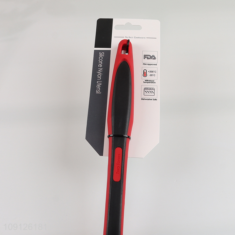 Good Quality Heat Resistant Silicone Nylon Slotted Spoon for Cooking Mixing