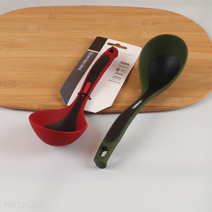 Popular Product Heat Resistant Food Grade Silicone Soup Spoon Cooking Ladle