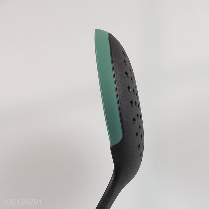 Promotional Heat Resistant Non-Stick Silicone Slotted Spoon Cooking Ladle Strainer