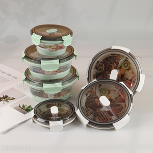 Factory Price Collapsible Slicone Bento Lunch Box Foldable Meal Pre Container