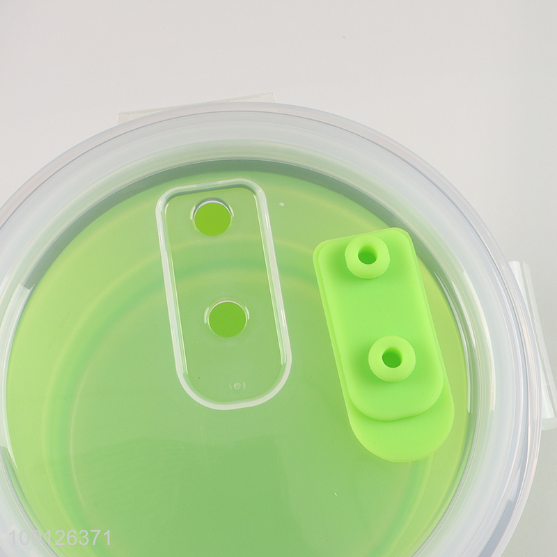 Factory Supply Collapsible Slicone Lunch Box Foldable Food Storage Container