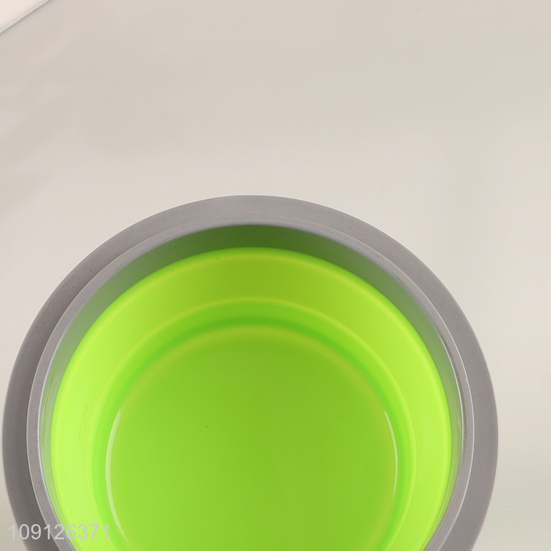 Factory Supply Collapsible Slicone Lunch Box Foldable Food Storage Container