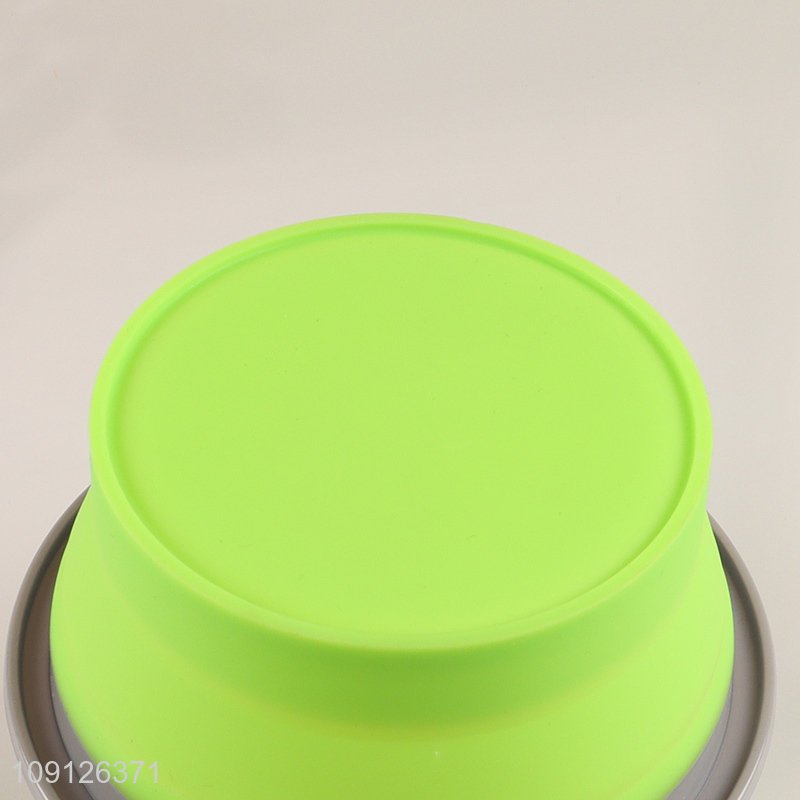 Factory Supply Collapsible Slicone Lunch Box Foldable Food Storage Container