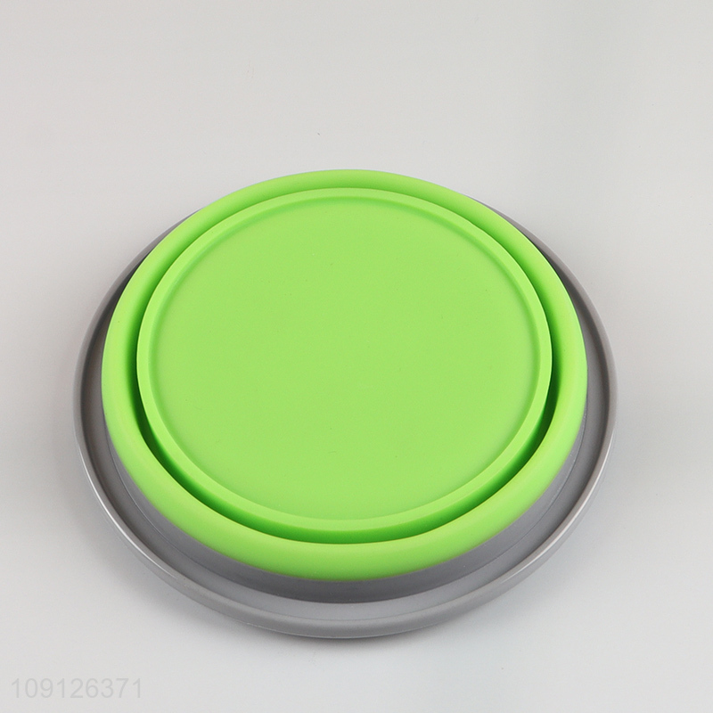 Factory Supply Collapsible Slicone Lunch Box Foldable Food Storage Container