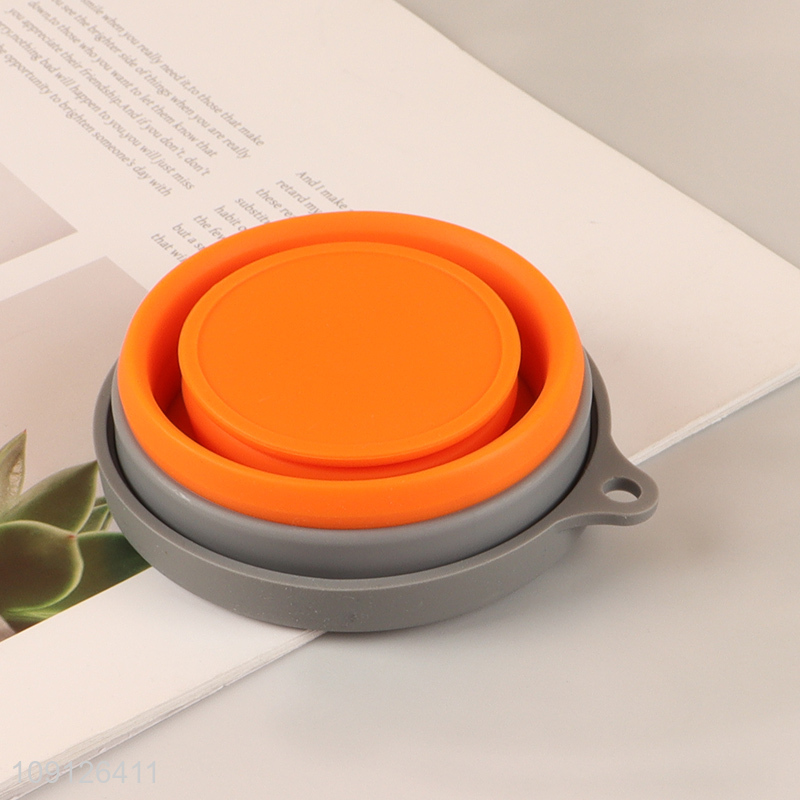New Arrival 200ml Collapsible Silicone Cup Folding Trave Cup with Lid