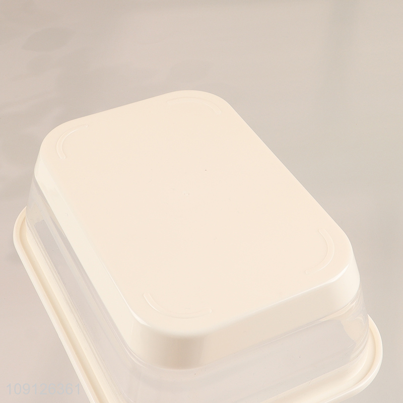 Wholesale 2-Layered Collapsible Slicone Lunch Container Foldable Meal Pre Container