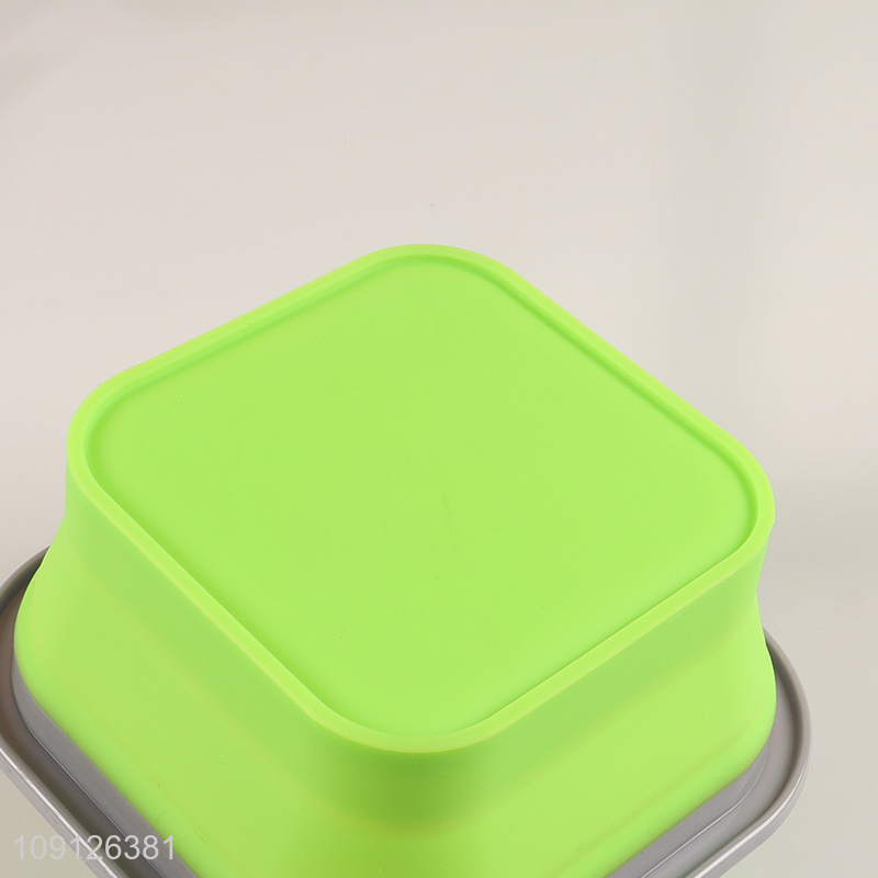Popular Product Collapsible Slicone Bento Lunch Box Foldable Meal Pre Container