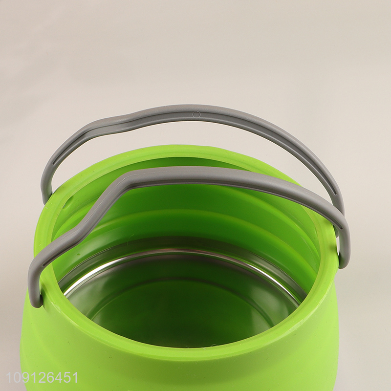 High Quality 1L Collapsible Camping Kettle Foldable Tea Pot for Hiking
