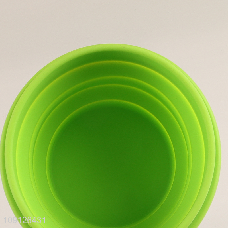 Factory Price Portable Collapsible Silicone Bowl Folding Travel Bowl with Lid