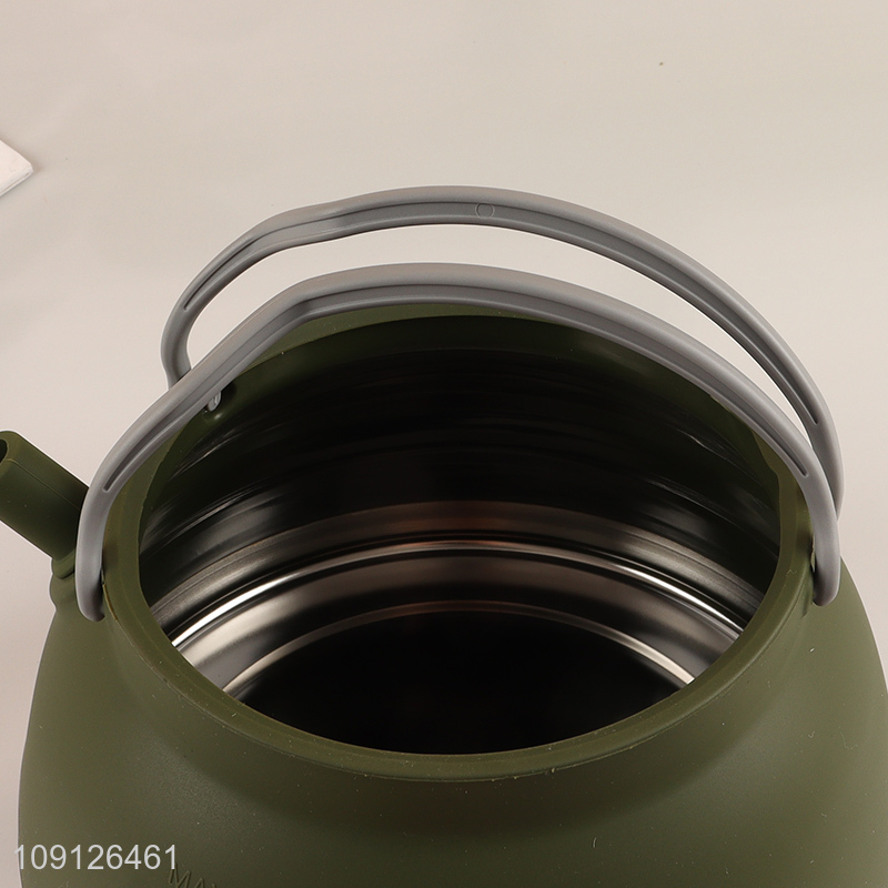 New Product 1.5L Collapsible Camping Kettle Silicone Cook Pot with Lid