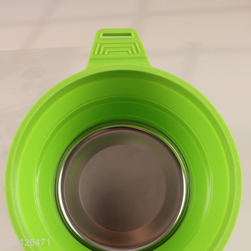 High Quality 2.5L Collapsible Camping Pot Portable Cooking Pot with Lid