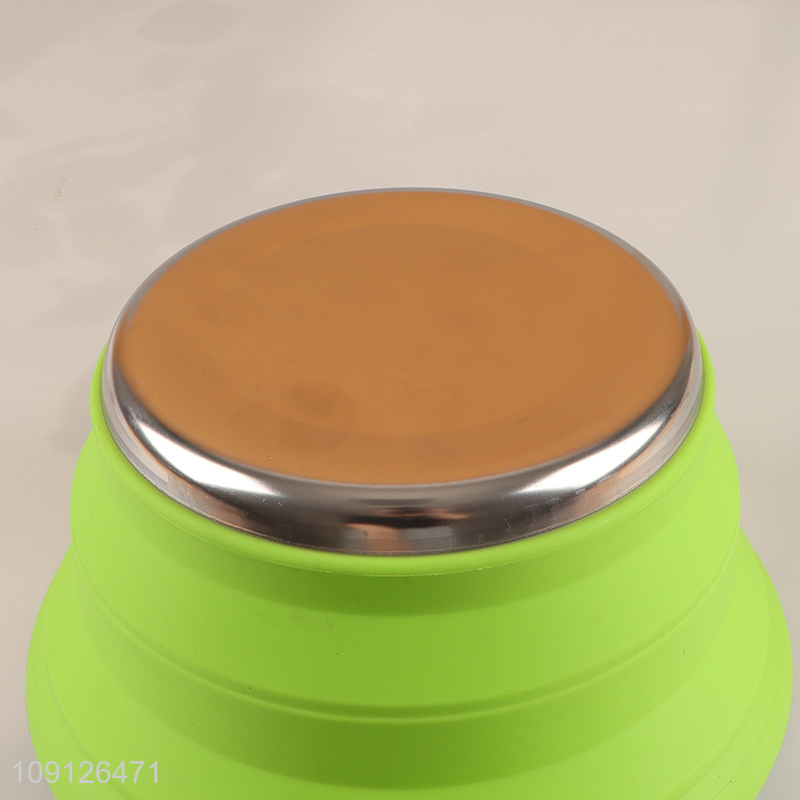 High Quality 2.5L Collapsible Camping Pot Portable Cooking Pot with Lid