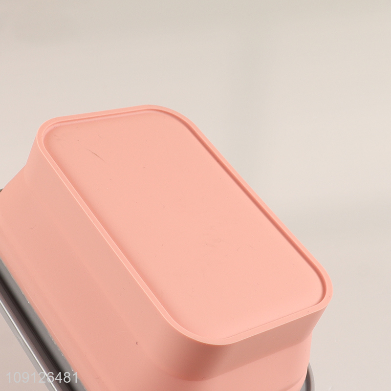 Promotional Collapsible Food Storage Container Reusable Foldable Slicone Lunch Box