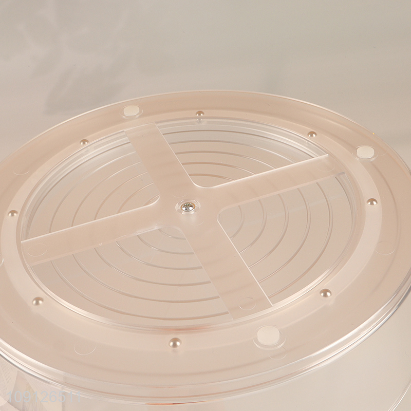 New Product 360 Degree Rotating Refrigerator Organizer Clear Turntable Organizer