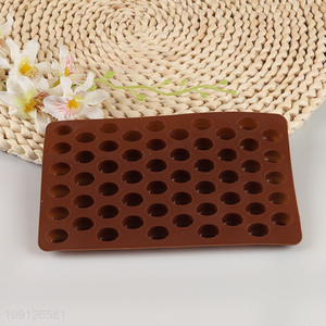 New Product 55-Cavity Coffee Bean Mold Silicone Cake Chocolate Mold