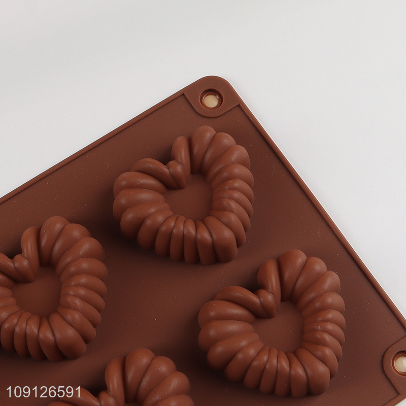 Online Wholesale 6-Cavity Silicone Cake Mold for Chocolate Cookie