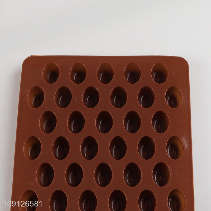 New Product 55-Cavity Coffee Bean Mold Silicone Cake Chocolate Mold