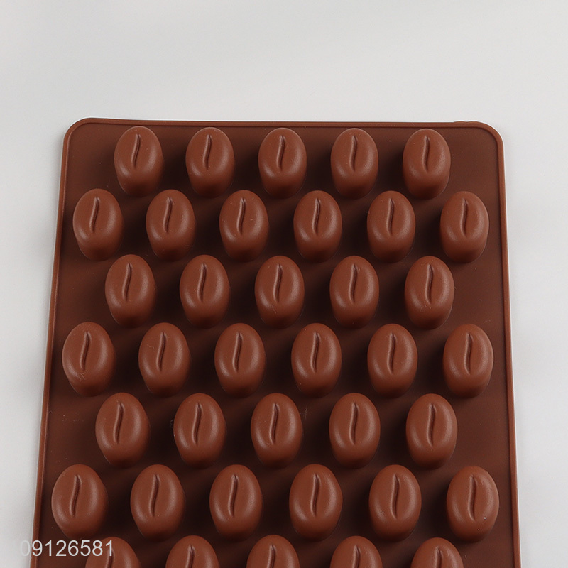 New Product 55-Cavity Coffee Bean Mold Silicone Cake Chocolate Mold