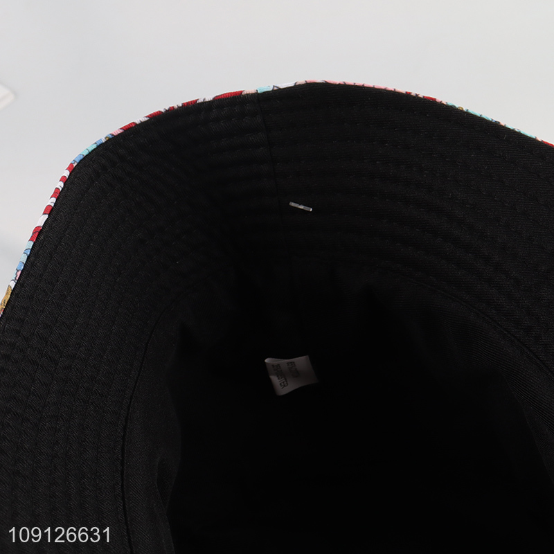 China factory flower pattern fashionable outdoor fisherman hat sun hat