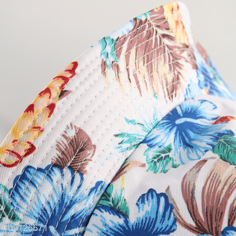 China supplier flower pattern fashion casual fisherman hat for sale